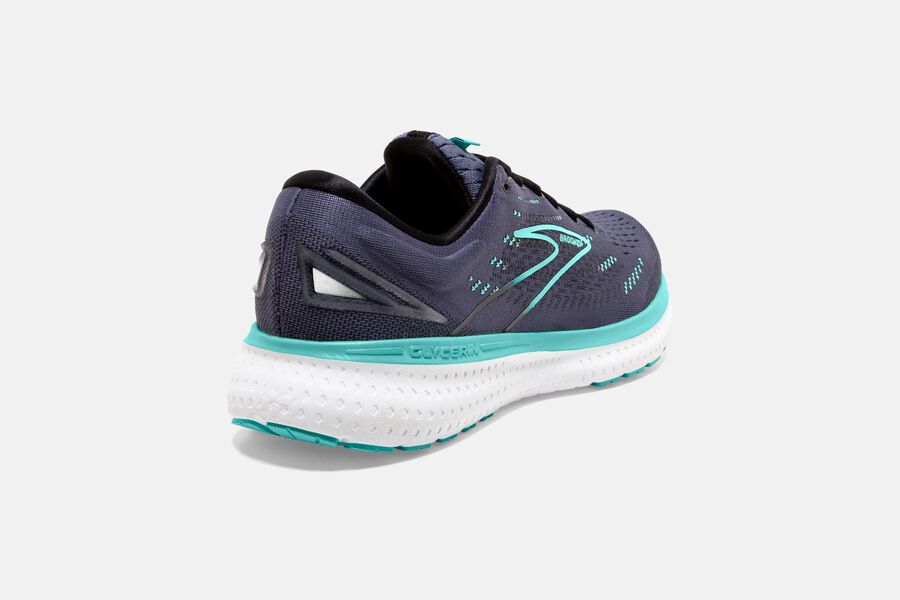 Brooks Running Shoes Womens Dark Grey/Blue - Glycerin 19 Road - 1850-ZPTFS